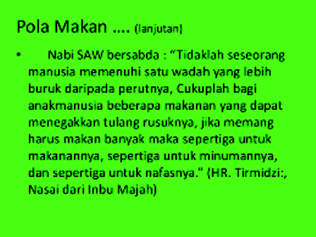 POLA MAKAN ISLAMI